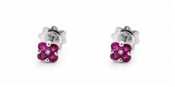 Orecchini Recarlo Donna in Oro Rubino 0.76 Ct XD 131/BRUB - XD 131/BRUB